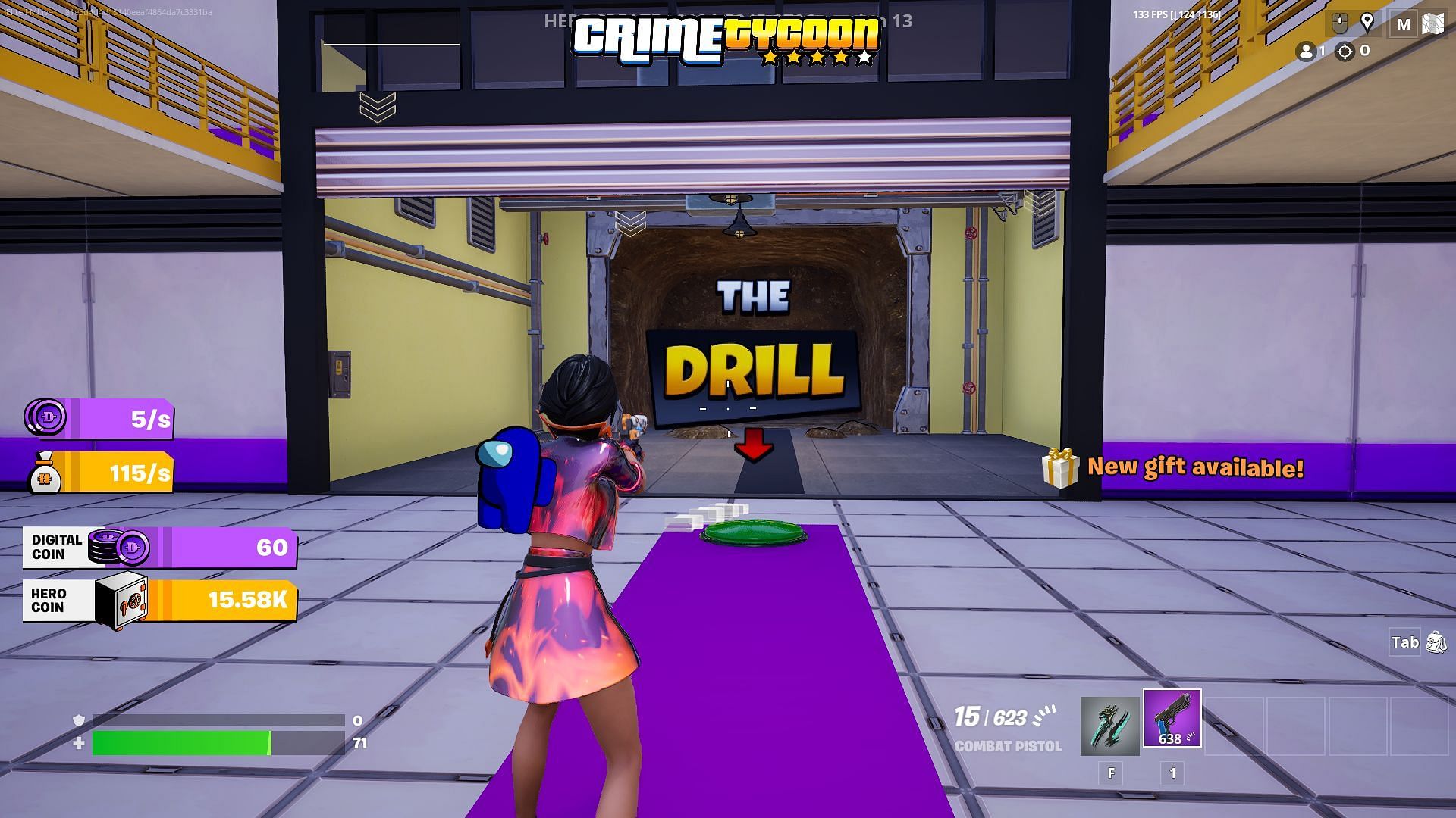 Finish the drill and complete a bank heist for tons of coins (Image via Epic Games)