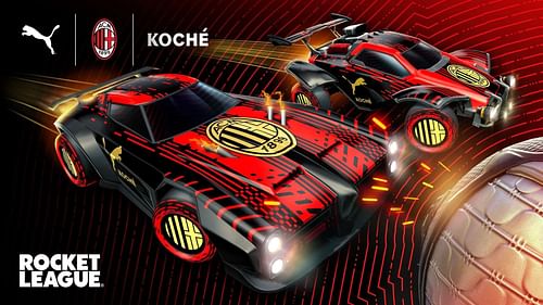 AC Milan x Rocket League collaboration (Image via Epic Games)