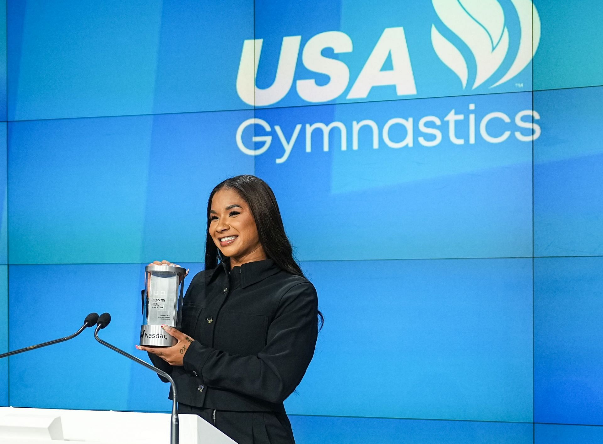 USA Gymnastics Rings Nasdaq Closing Bell - Source: Getty