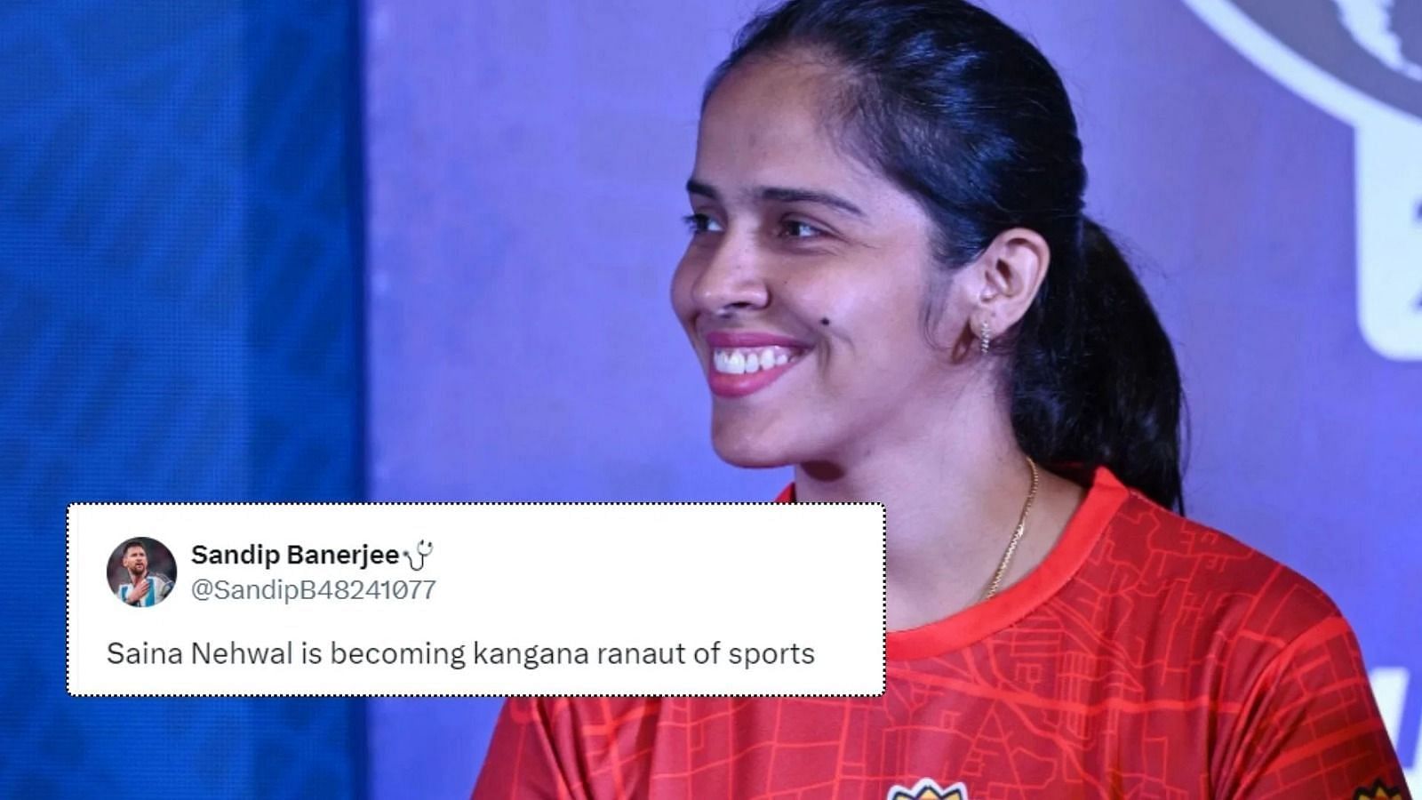 Saina Nehwal faced the heat on X for her comment. (Images via Getty and X/@SandipB48241077)