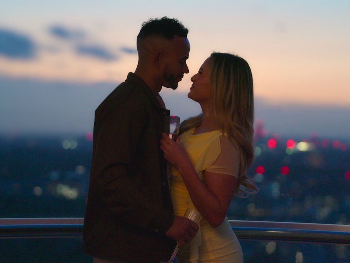 Love is Blind UK Couple Jasmine and Bobby (Image via Netflix)