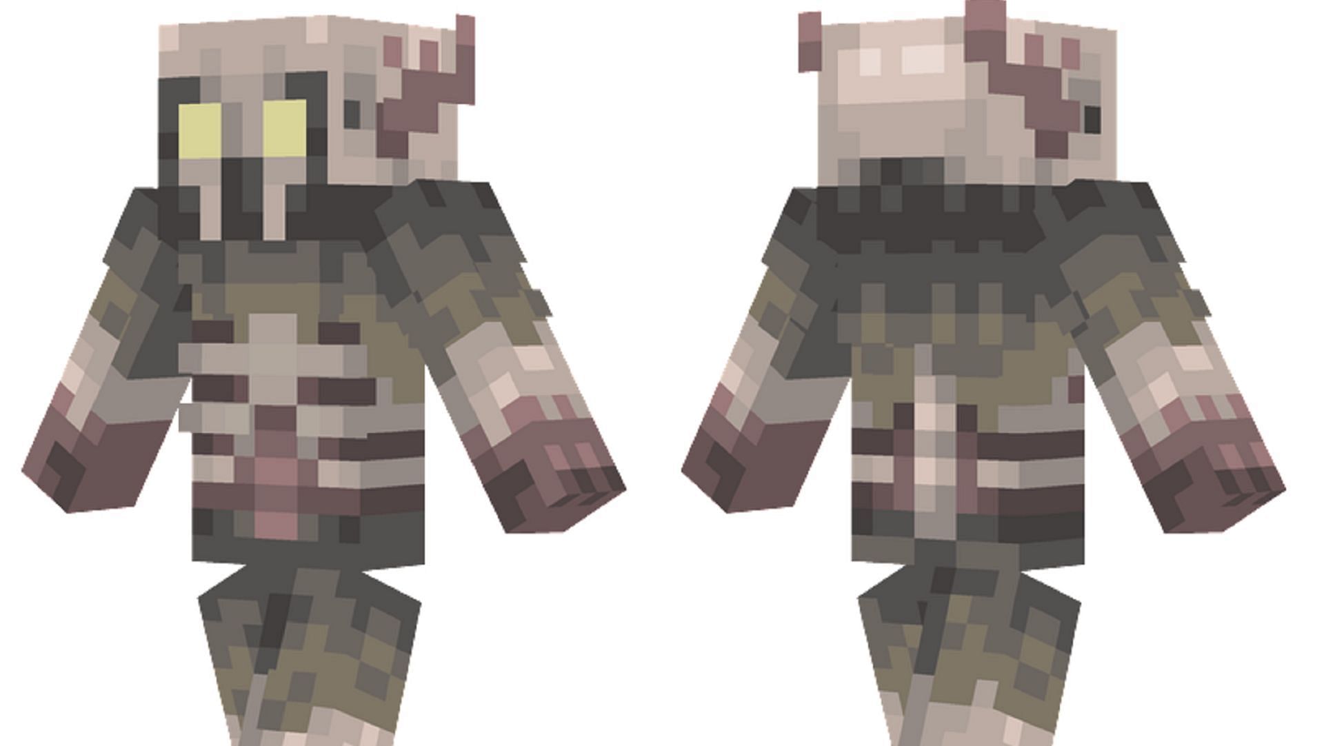 Embody the horror of ancient Algonquin lore with this skin (Image via molotov_/Minecraftskins.net)