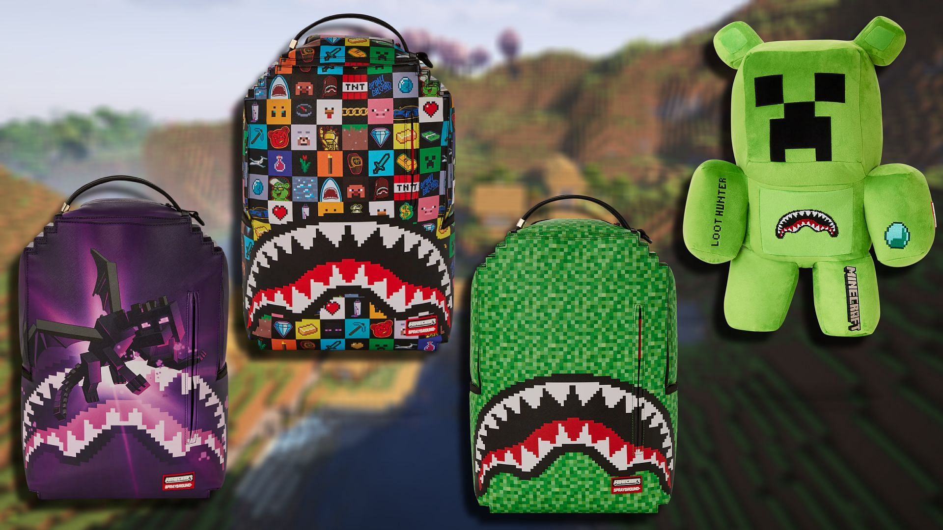 The different styles of backpack (Images via Mojang)