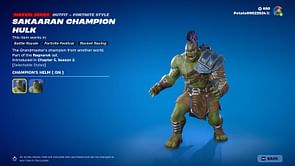 How to get the Sakaaran Champion Hulk skin in Fortnite