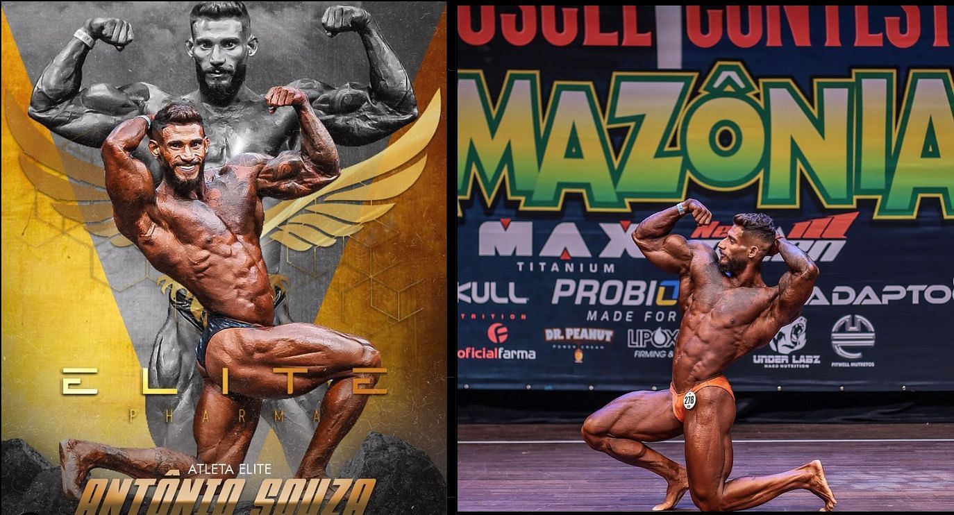 Antonio Souza posing at different earlier platforms 