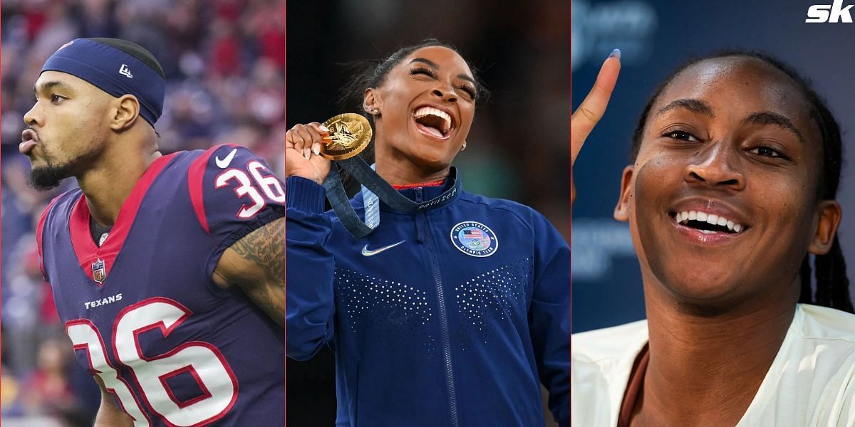 Simone Biles won four medals at the 2024 Paris Games. (Images by Getty)