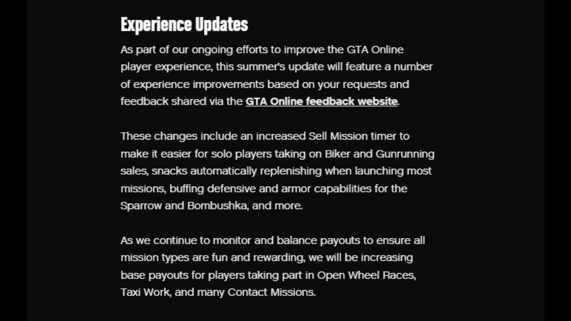 Some recent improvements to the game (Image via Rockstar Games)