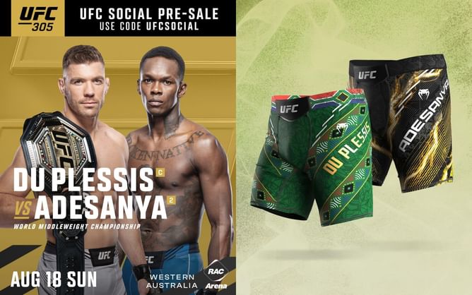 "Can I get some Wonderbread shorts?" - Welterweight veteran reacts to Dricus Du Plessis and Israel Adesanya's custom shorts for UFC 305