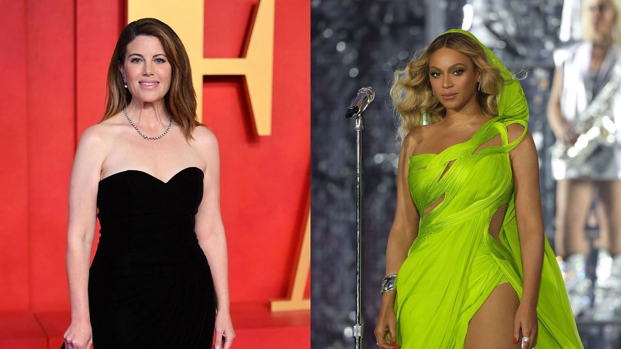 Monica Lewinsky (Photo by Karwai Tang/WireImage) and Beyonce v(Photo by Kevin Mazur/WireImage for Parkwood 