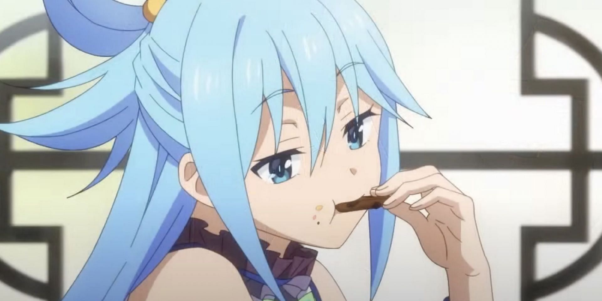 Possibly the best Isekai anime of 2024, Aqua as seen in &#039;KonoSuba: God&#039;s Blessing on This Wonderful World!&#039; (Image via Studio Drive)