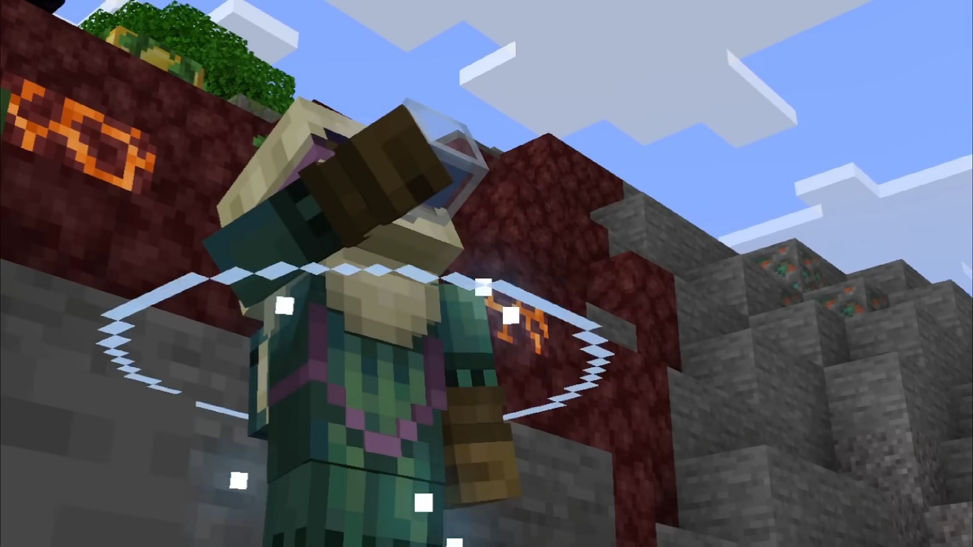 A player drinks a Potion of Water Breathing in the Actions &amp; Stuff resource pack (Image via Actions &amp; Stuff/YouTube)