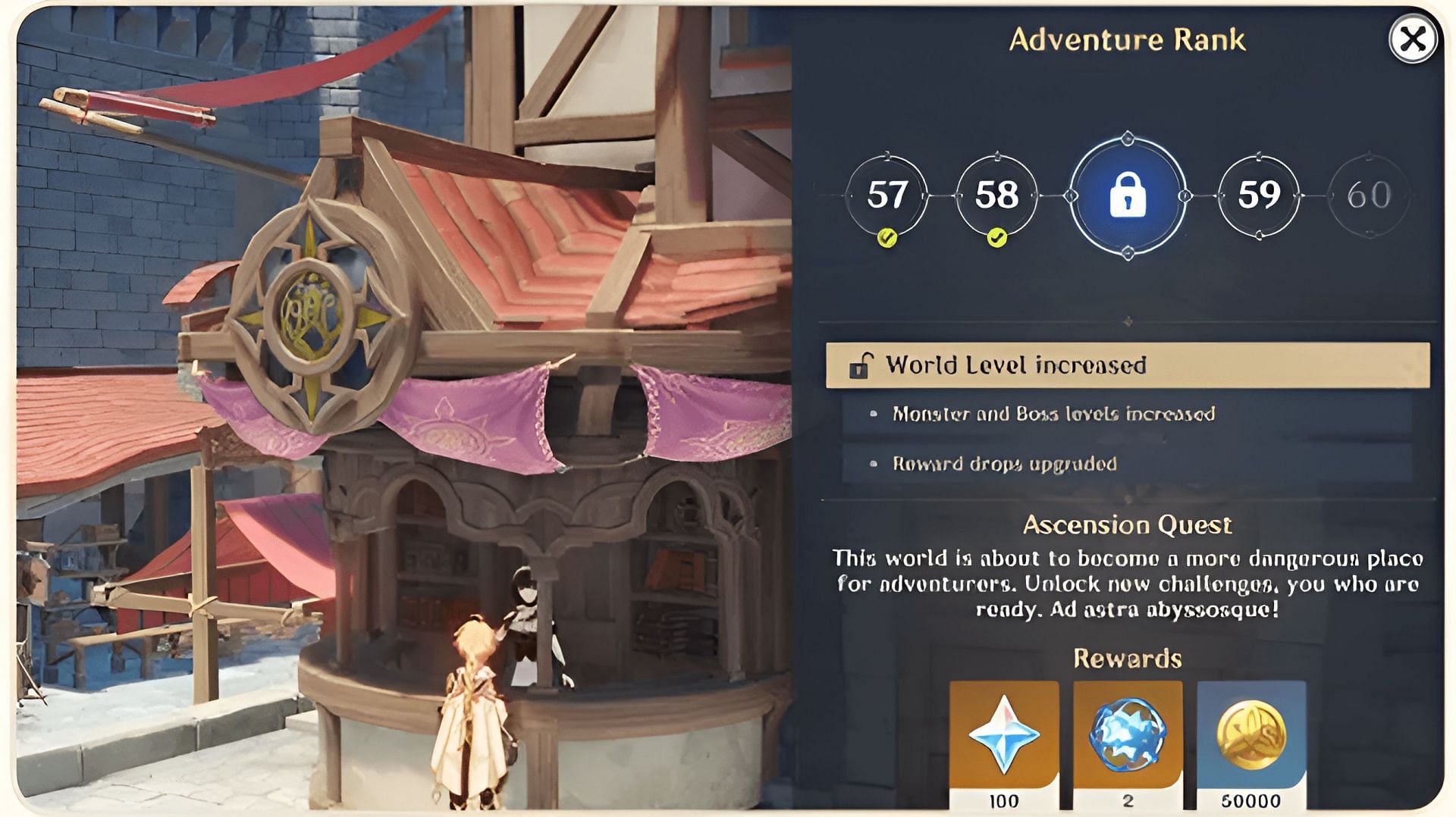 World Level will be increased after version 5.0 (Image via HoYoverse)