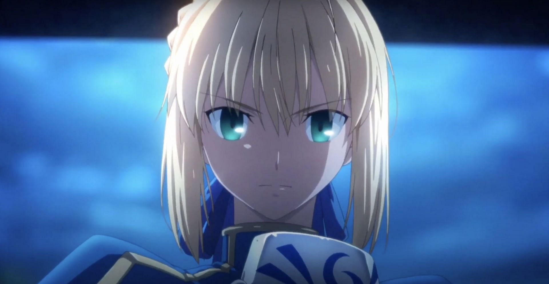 Saber as seen in anime (Image via ufotable)