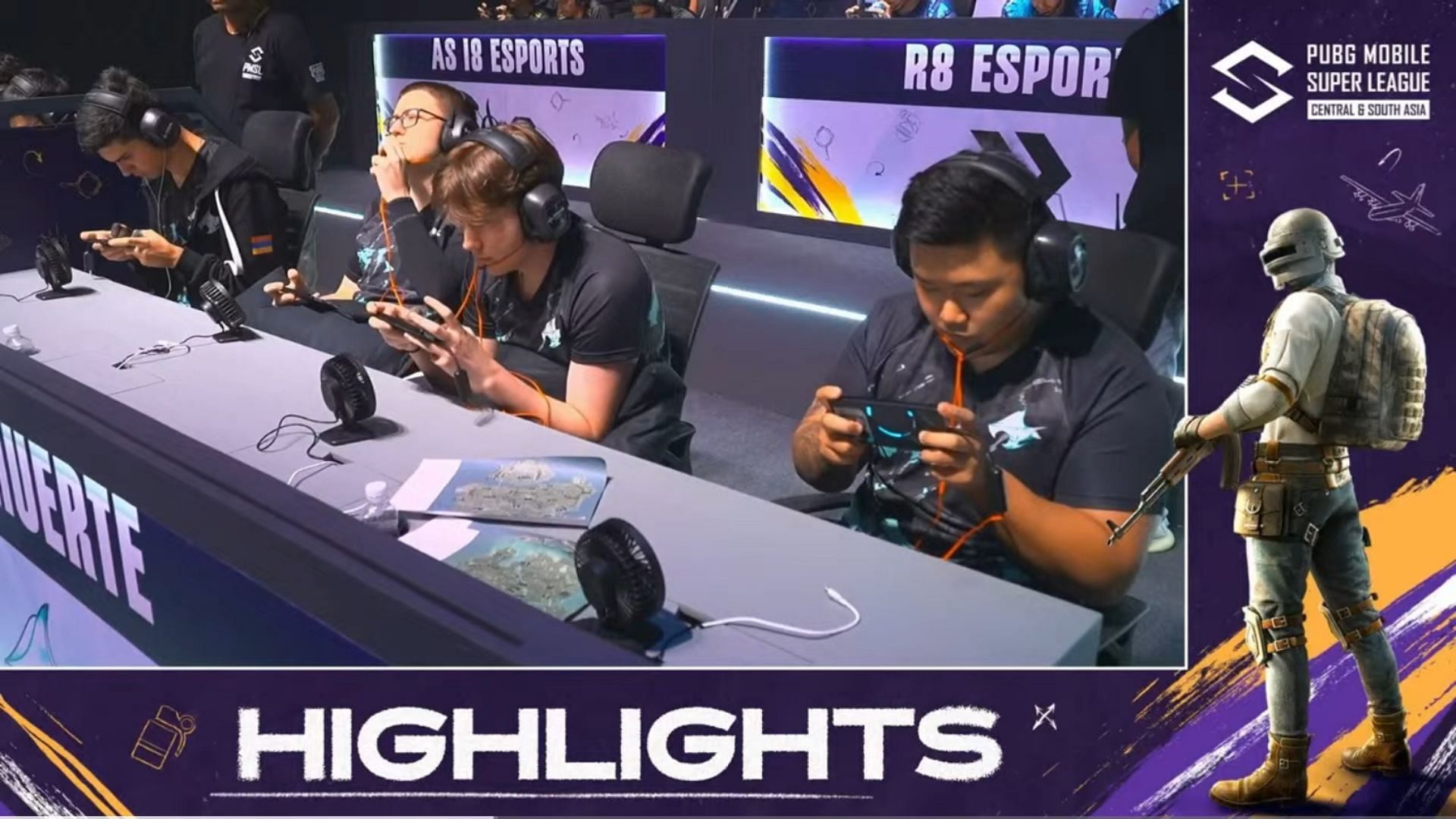 De Muerte claims first rank after Day 3 of PMSL CSA Fall League (Image via YouTube/PUBG Mobile Esports)