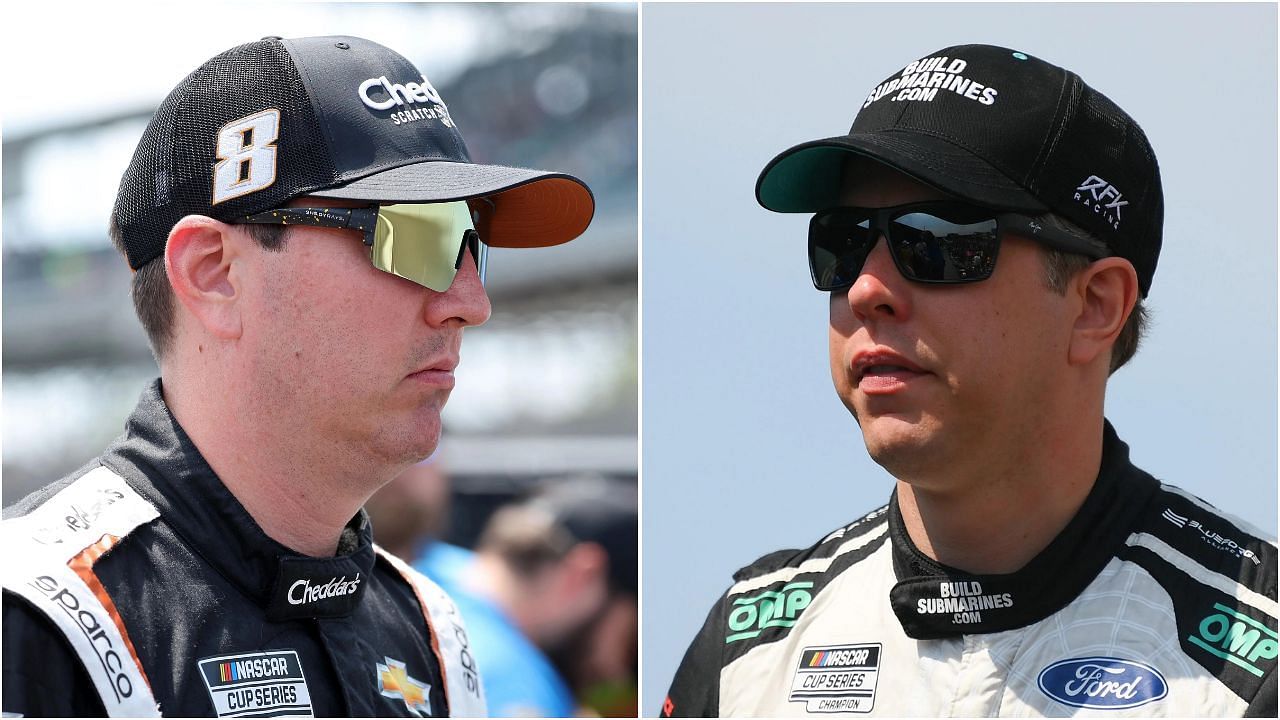 Kyle Busch (L) and Brad Keselowski (R) (Credit: Both images from USA Today Sports)  