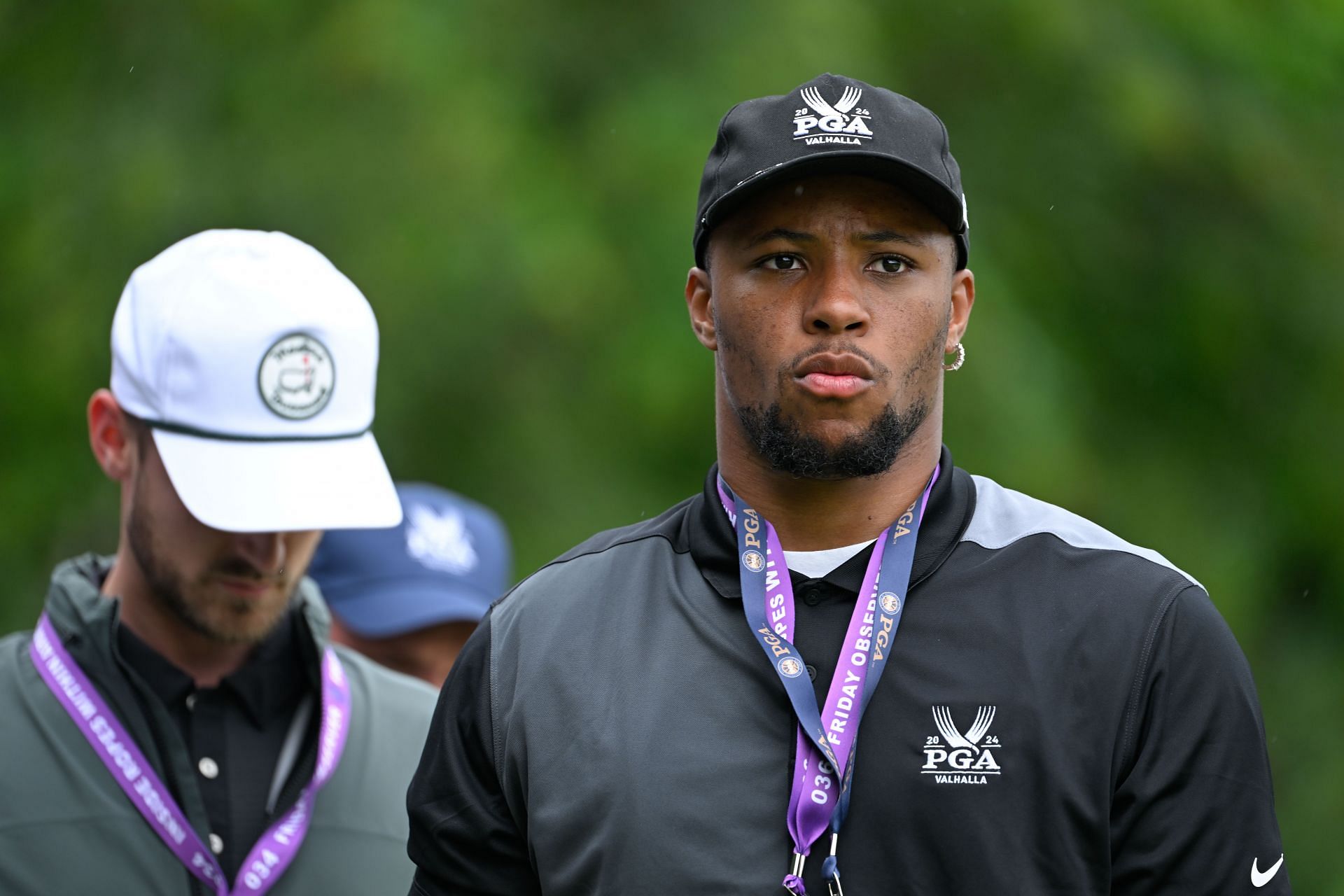 Saquon Barkley at PGA Championship (source: Getty)