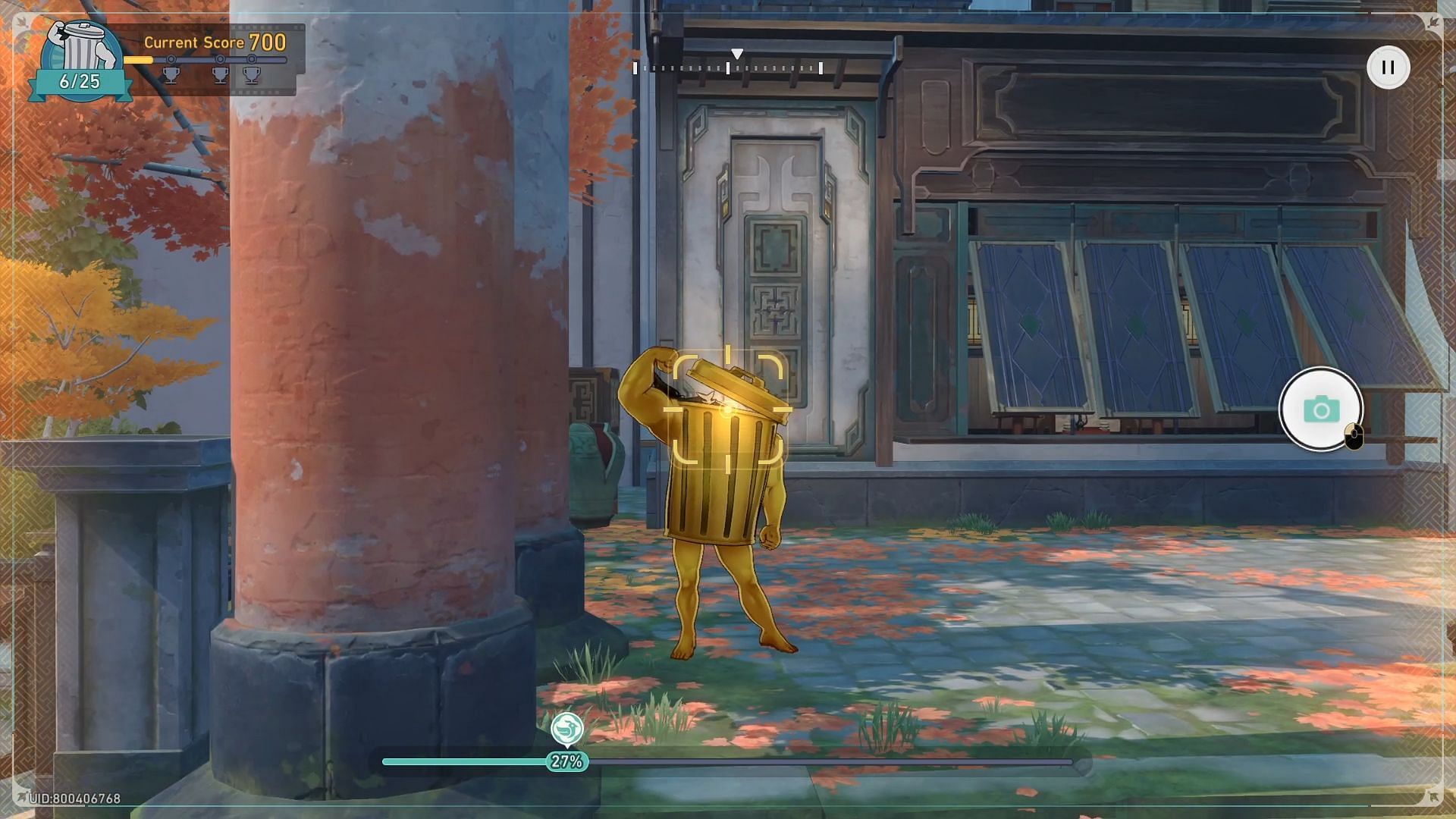 Snap a picture of the Gold Trashcan while it is doing its special pose (Image via HoYoverse)