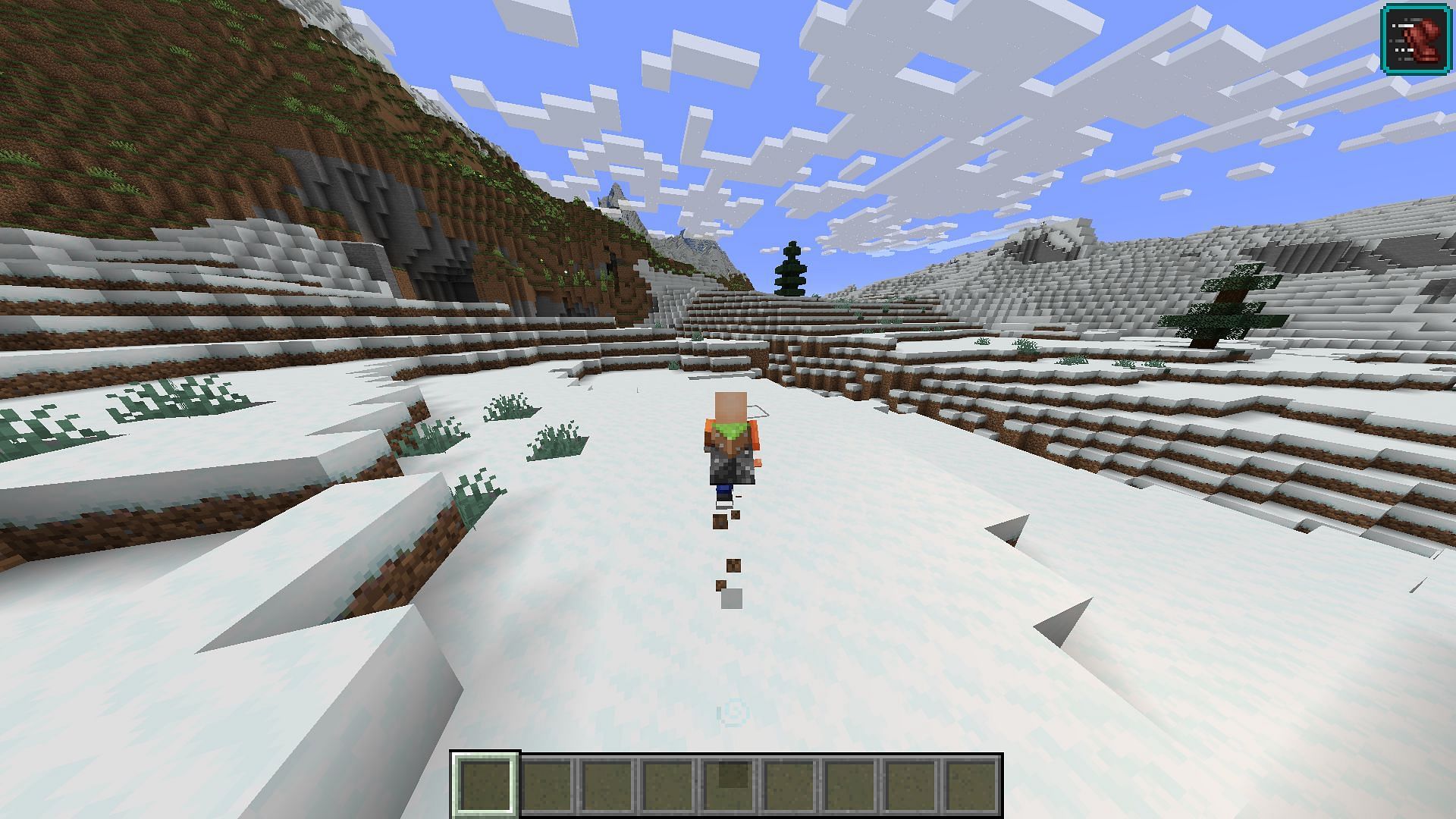 Speed Boost makes moving around much easier in Minecraft (Image via Mojang)