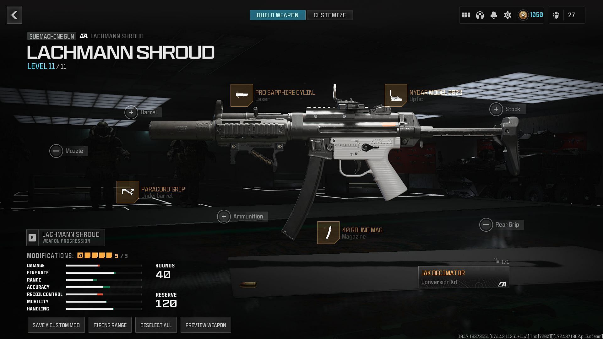 Meta loadout of Lachmann Shroud (Image via Activision)