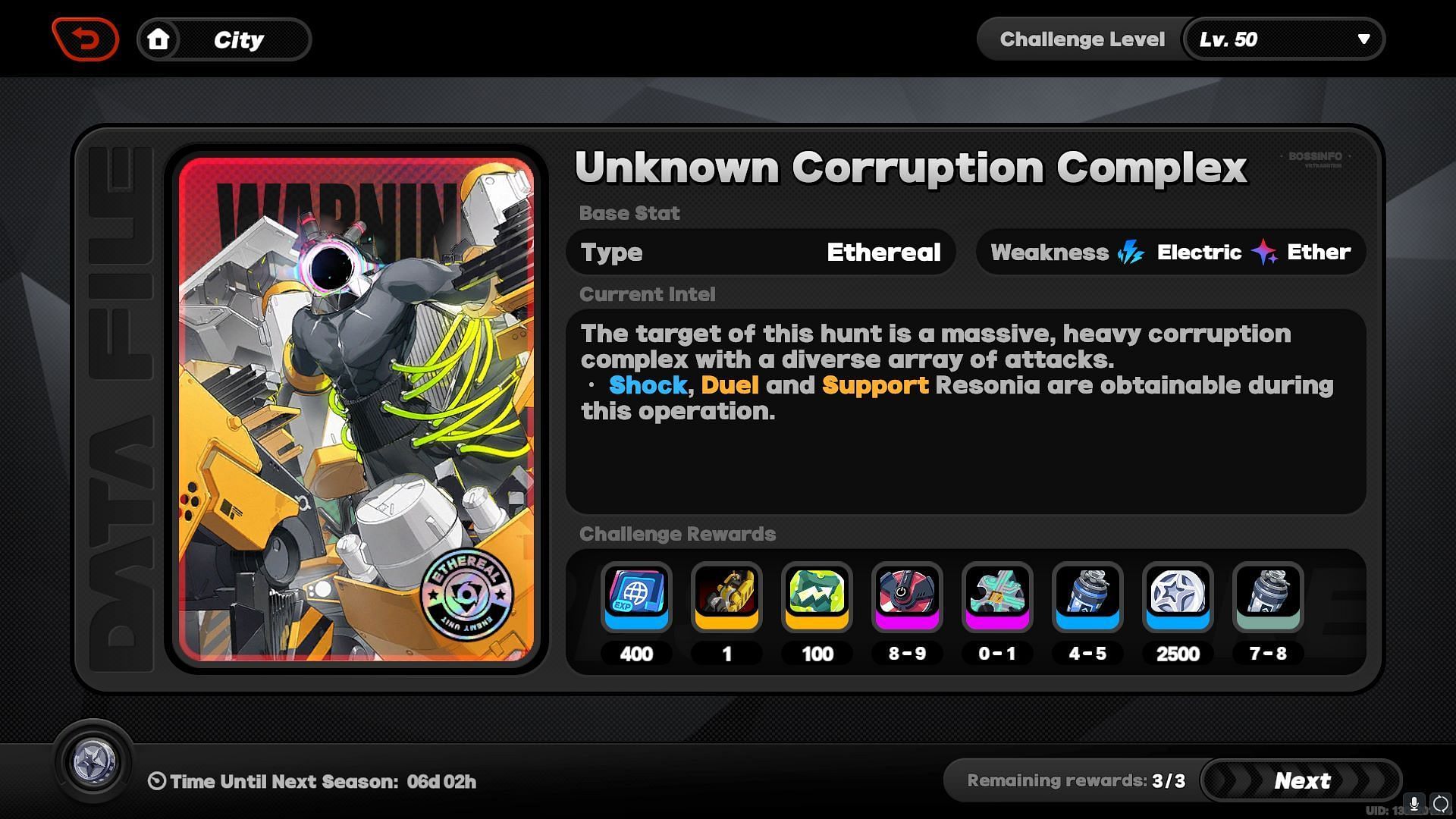 Defeat the Unknown Corruption Complex in the Notorious Hunt to get Living Drive (Image via HoYoverse)