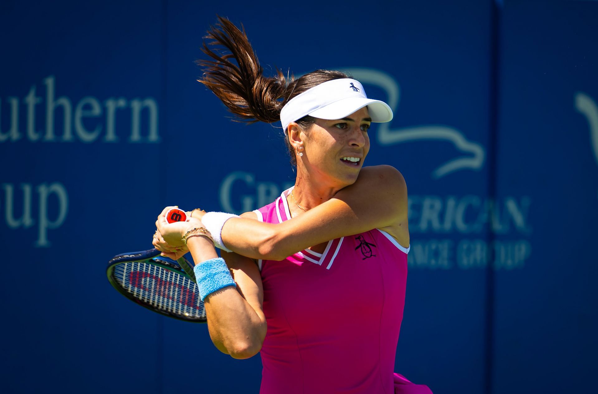 Ajla Tomljanovic in action at the National Bank Open (Pictures: Getty)