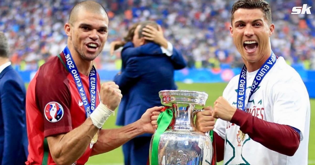 Cristiano Ronaldo (right) and Pepe (Ronaldo/Instagram)