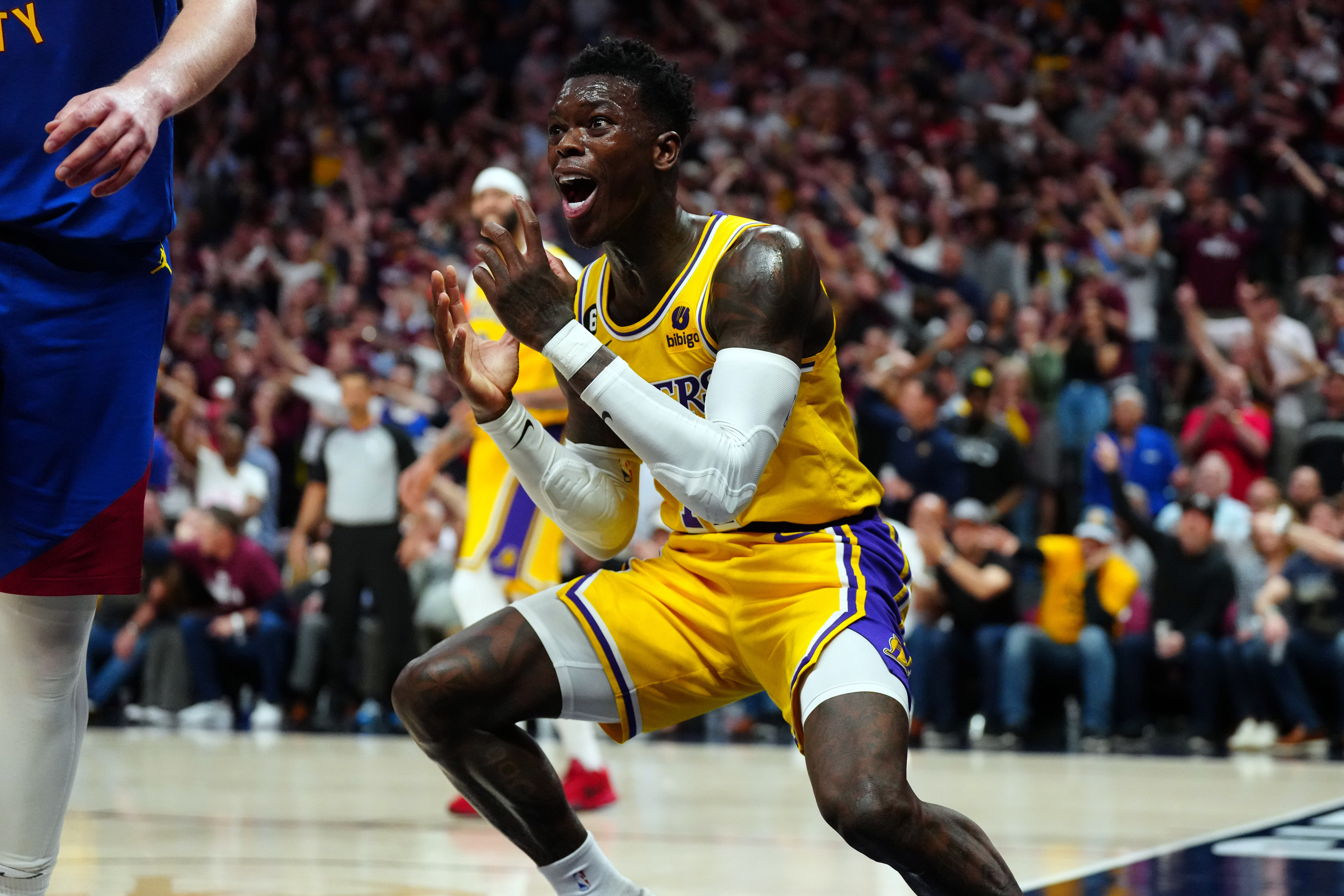 Dennis Schroder with the Lakers - Source: Imagn