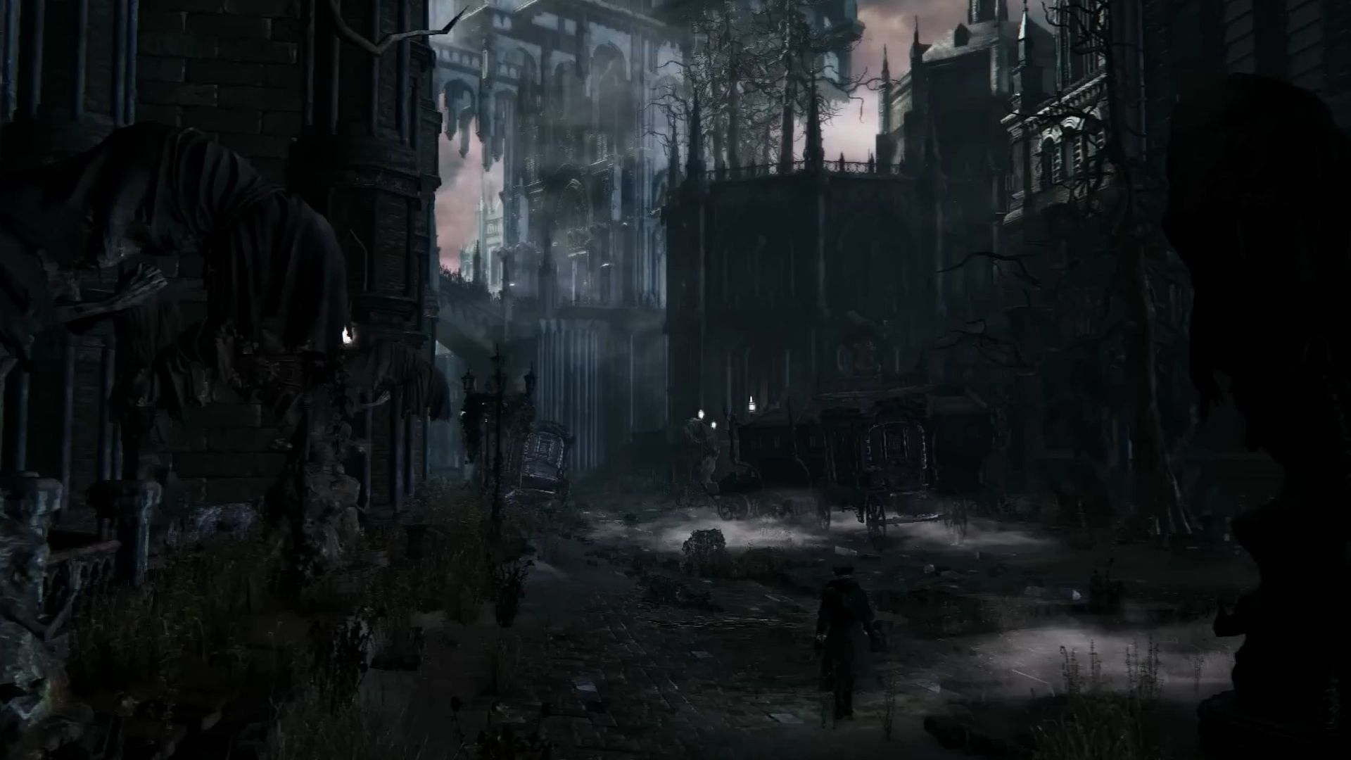 Bloodborne is set in a Victorian-era Yharnam (Image via Sony Interactive Entertainment)