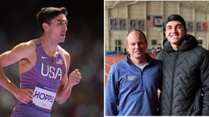 Who is Bryce Hoppel's coach and where does he train? All about the 800m American runner's track mentor