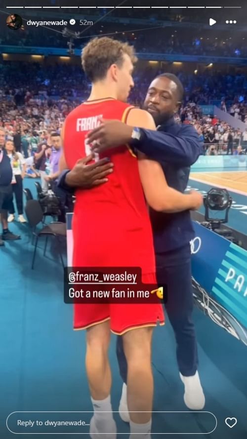 Wade gave a shoutout to the German forward as he became the newest fan of Wagner. (IG/Dwyane Wade)