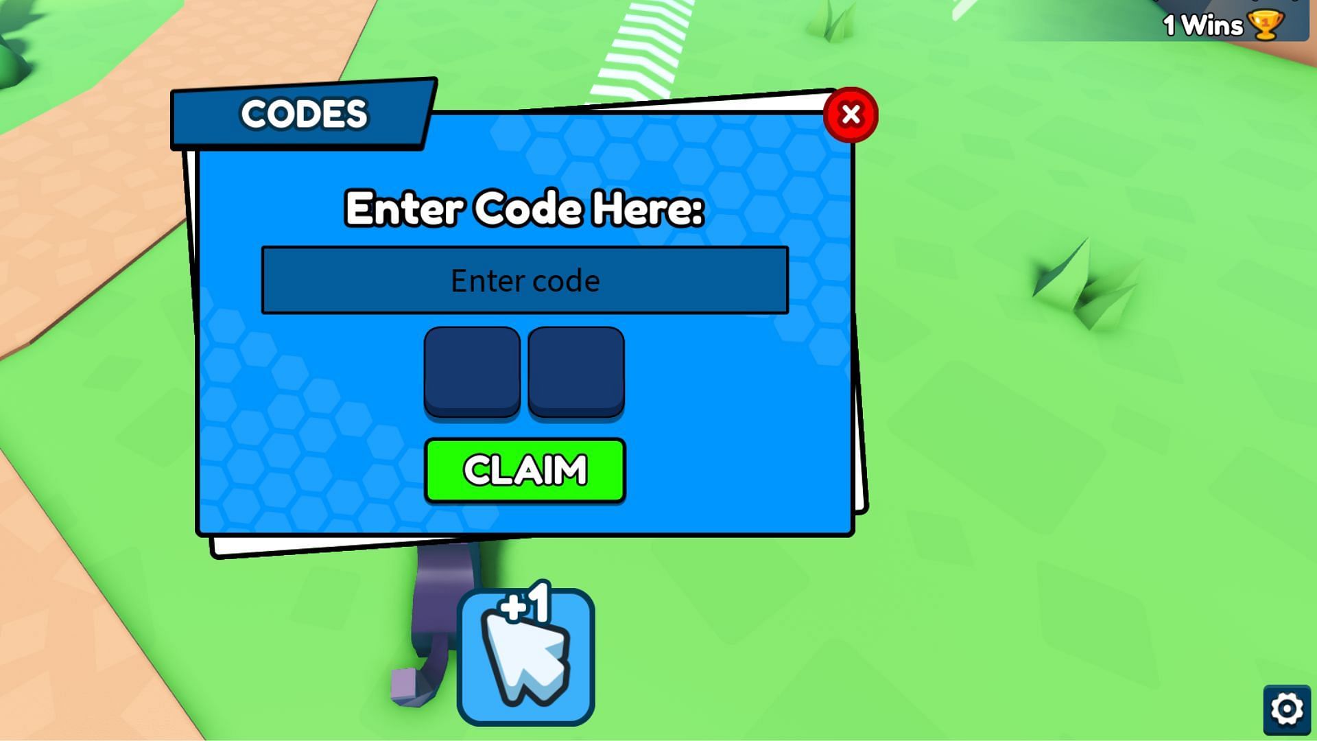 Redeem codes in Pet Training Simulator (Image via Roblox)