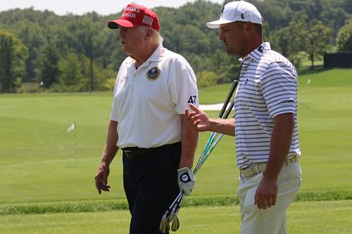 Bryson DeChambeau and Donald Trump (Source: Imagn)