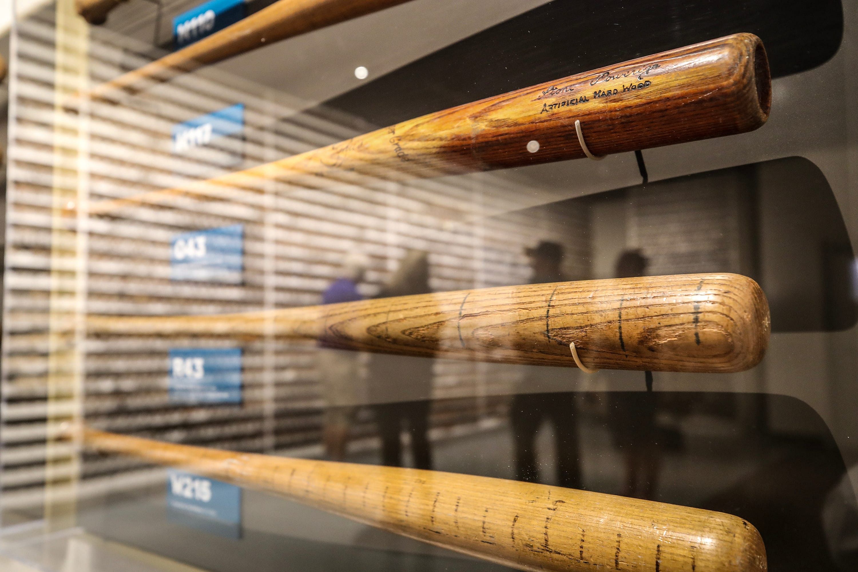 Bats belonging to Babe Ruth on display in Slugger Museum (Photo Credit: IMAGN)