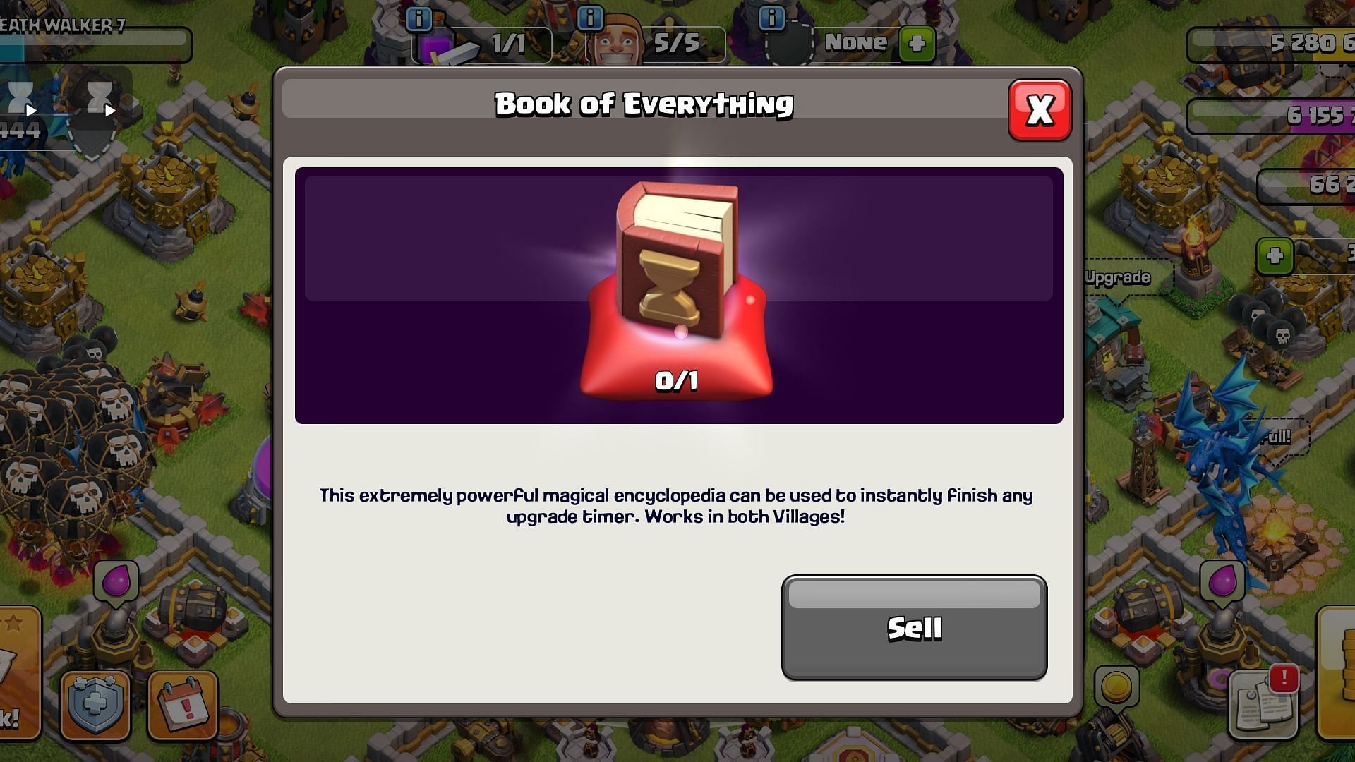 Book of Everything is a great option to try from this tier of Anime Clan Games (Image via Supercell)