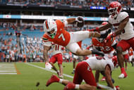 Miami wide receiver <a href='https://www.sportskeeda.com/college-football/xavier-restrepo' target='_blank' rel='noopener noreferrer'>Xavier Restrepo</a> has a big Week 1 challenge against Florida. (Photo Credit: IMAGN)