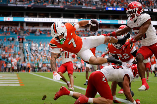 Miami wide receiver Xavier Restrepo has a big Week 1 challenge against Florida. (Photo Credit: IMAGN)