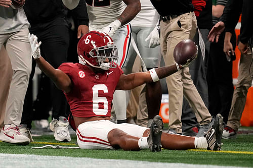 Is top returning target Kobe Prentice ready to be Alabama's top receiver in 2024? (Photo credit: IMAGN)