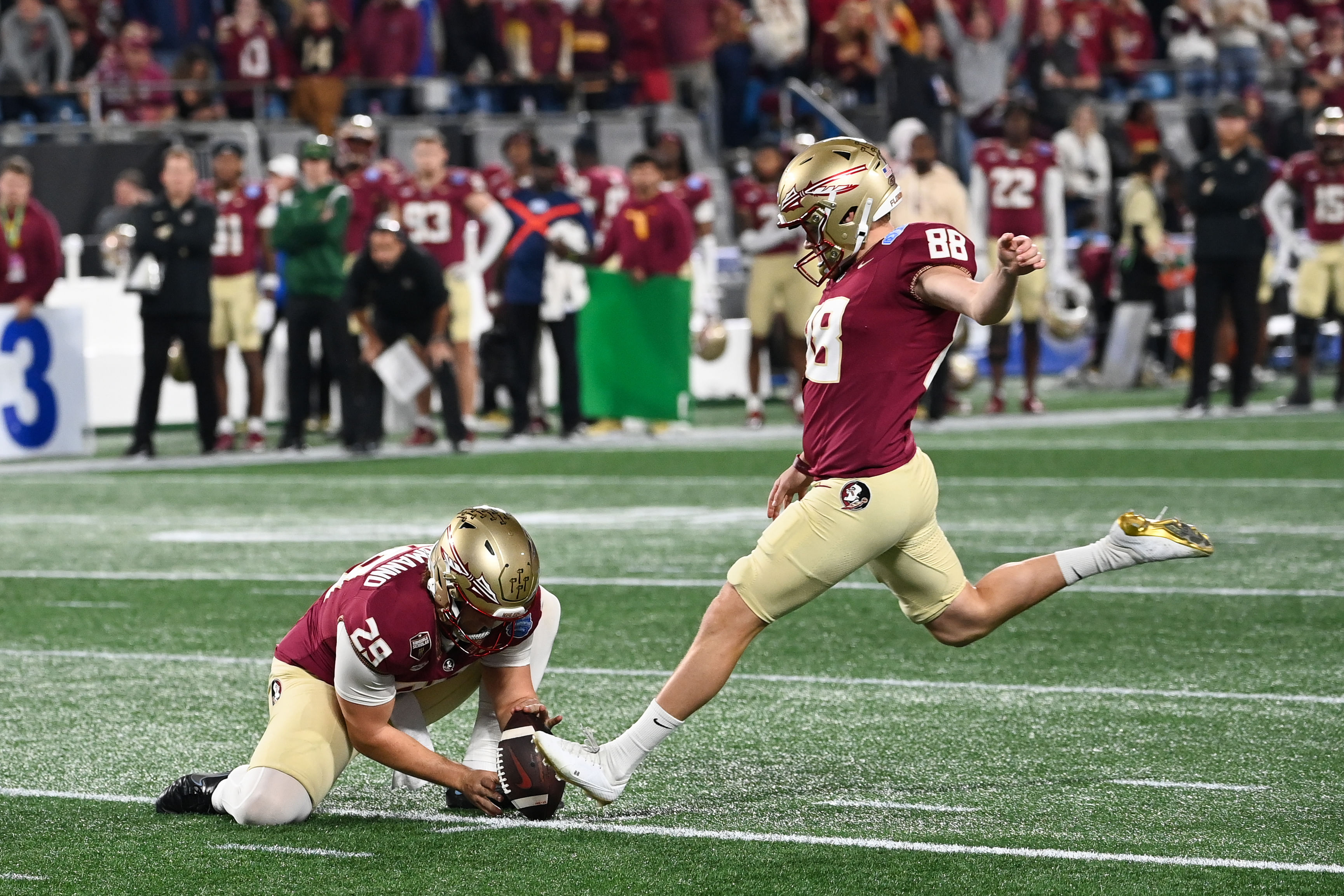 Florida State&#039;s Ryan Fitzgerald is one of the nation&#039;s top kickers in 2024. (Photo Credit: IMAGN)