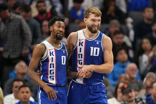 Domantas Sabonis 'surprised' Malik Monk returned to the Kings. (Photo: IMAGN)