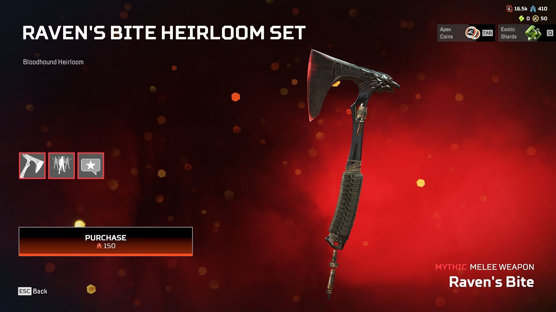 The Bloodhound Heirloom in Apex Legends(Image via EA)