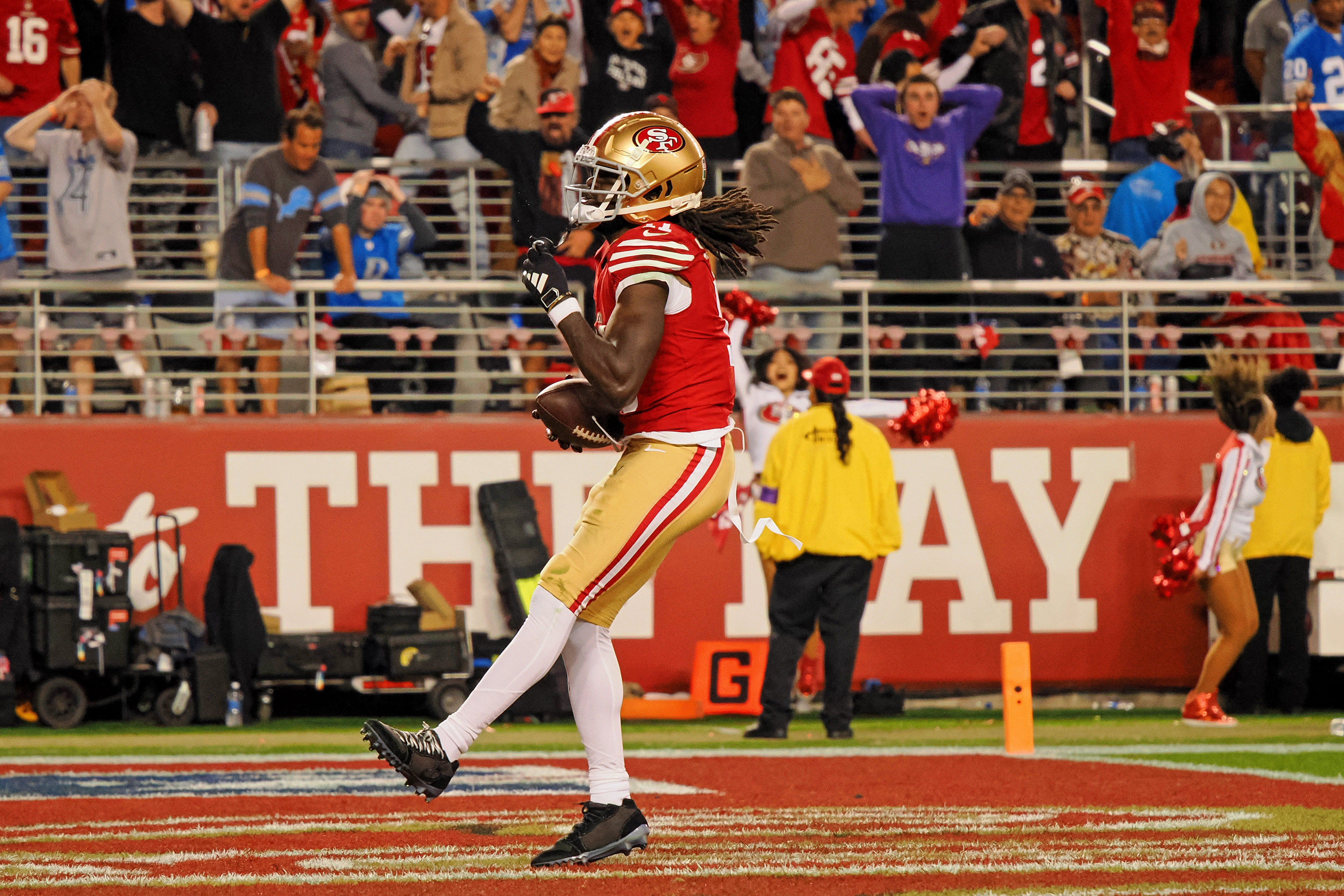 San Francisco 49ers WR Brandon Aiyuk (Source: Imagn)