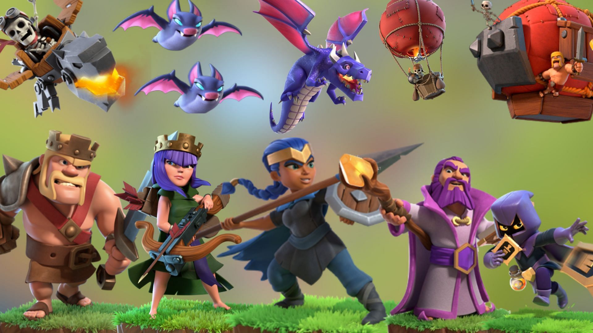 Town Hall 13 DragBats attack strategy in Clash of Clans (Image via SuperCell)