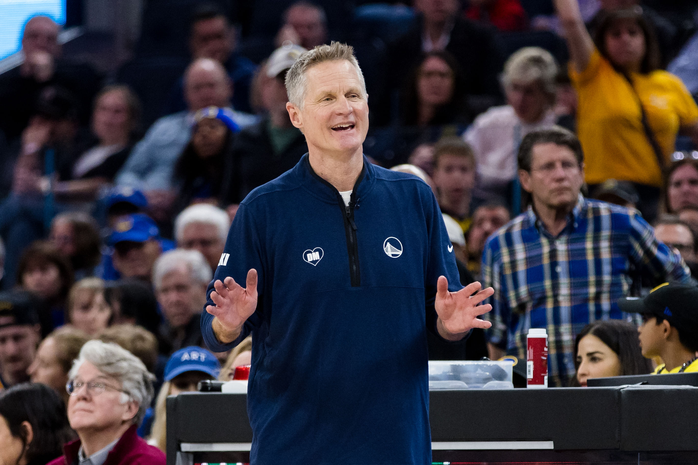 Golden State Warriors coach Steve Kerr (Image Credit: John Hefti-USA TODAY Sports)