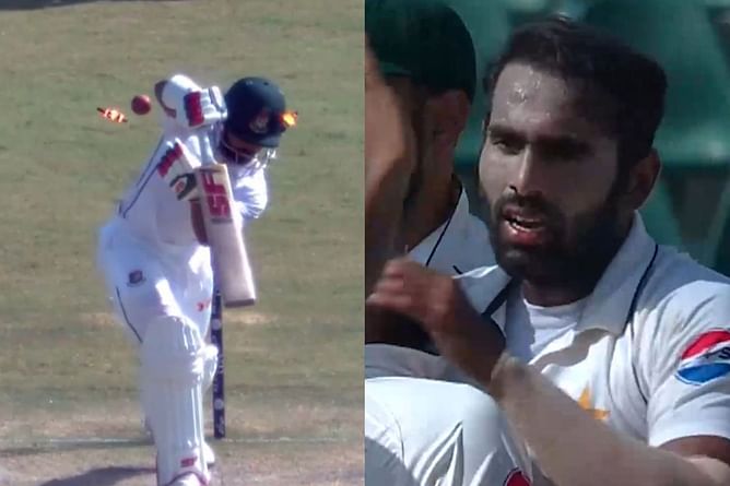 [Watch] Shadman Islam gets bowled for 93 by Mohammad Ali in PAK vs BAN 1st Test 2024