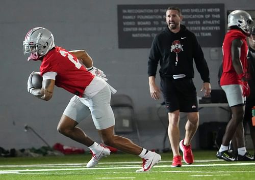 Ohio State's Emeka Egbuka looks to return to his 2022 form this season for the Buckeyes. (Photo credit: IMAGN)