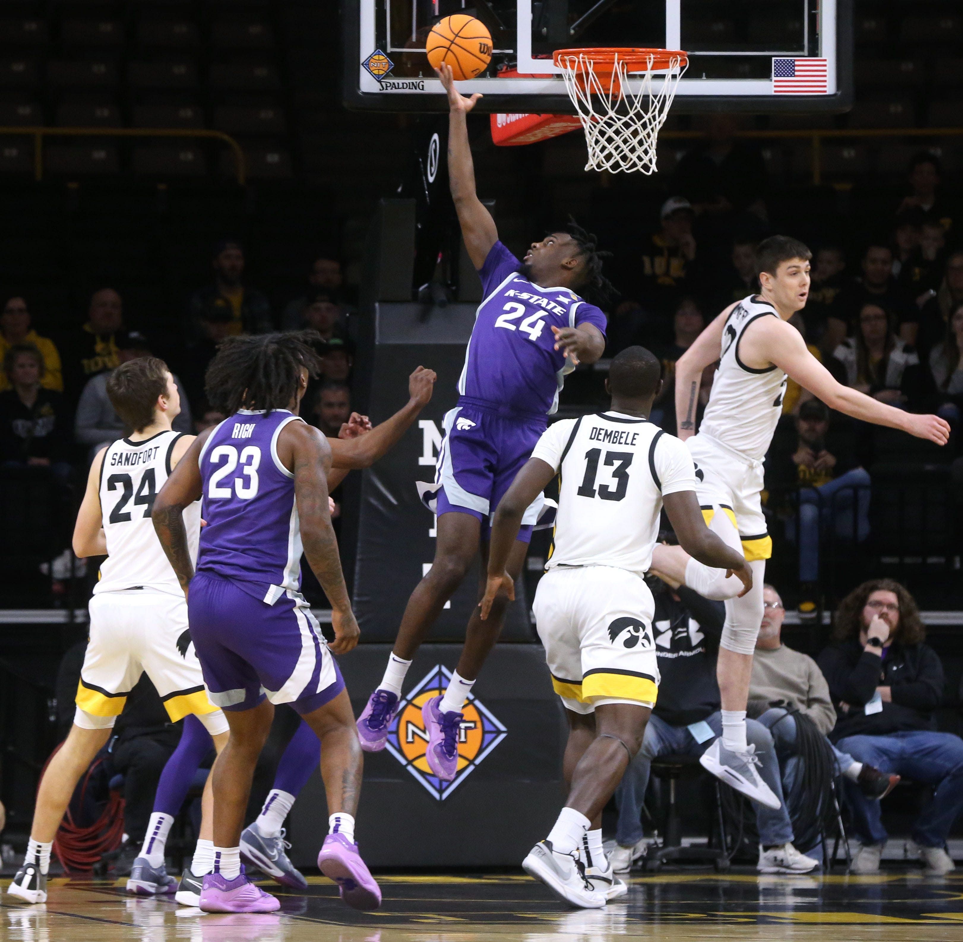 Arthur Kaluma averaged 14.4 ppg, 7.0 rpg and 2.0 apg in his third season with Kansas State (Image Source: IMAGN)