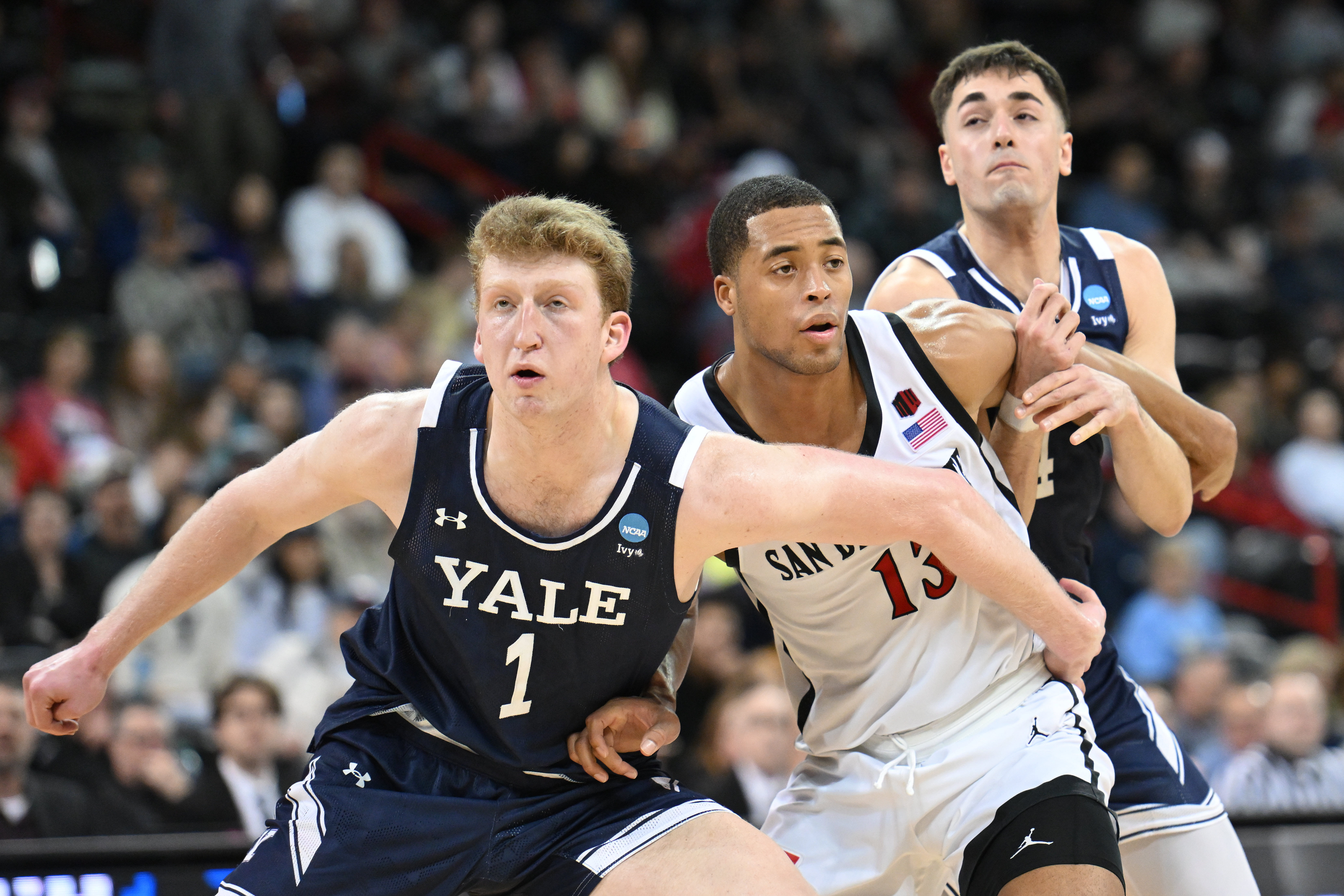 Danny Wolf tallied 14.1 ppg and 9.7 rpg with Yale this past season (Image Source: IMAGN)