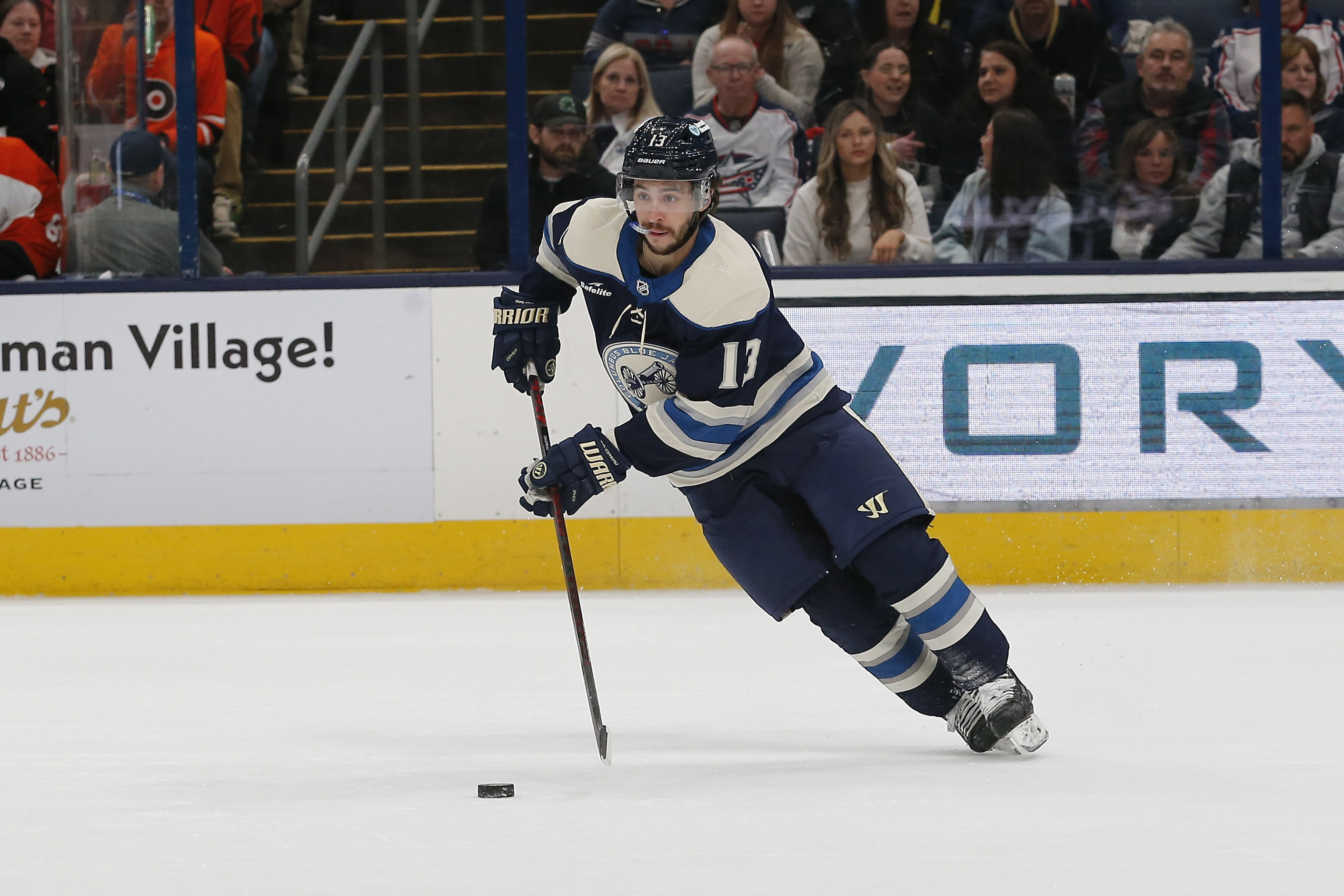 Young Blue Jacket Fan Pays Heartwarming Tribute To Johnny Gaudreau Memorial