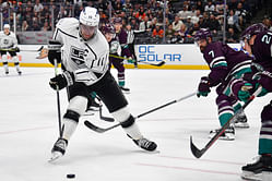 Kings' two-time Stanley Cup champ Anze Kopitar throws first pitch at Los Angeles Dodgers game