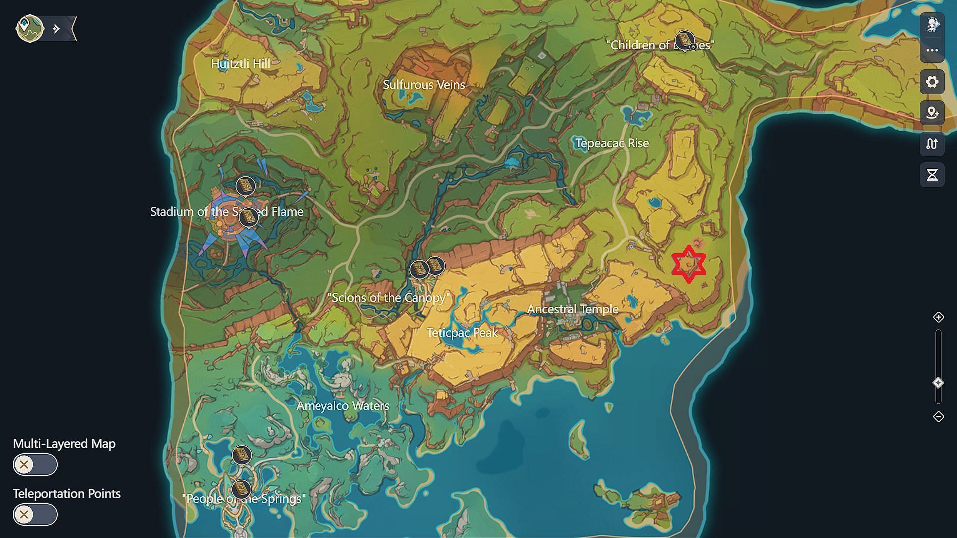 All Natlan book locations (Image via HoYoverse)